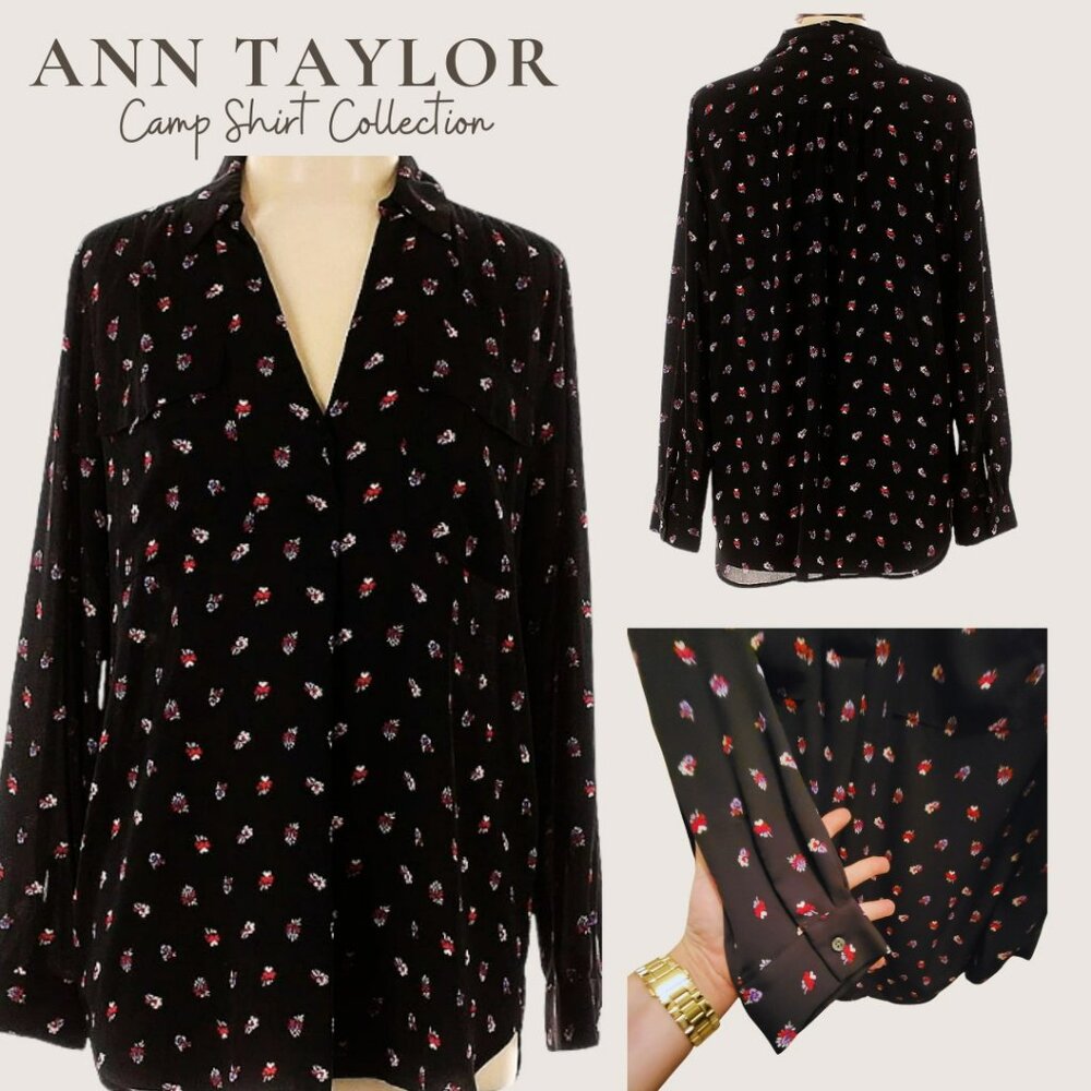 Ann Taylor Camp Shirt – XL